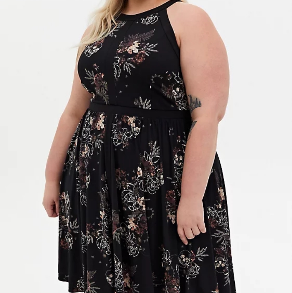 Torrid Black Skater Dress